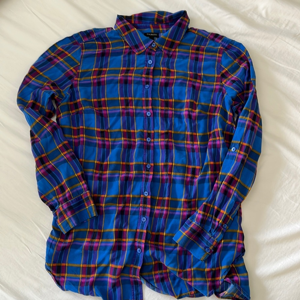Plaid Talbots Button Down